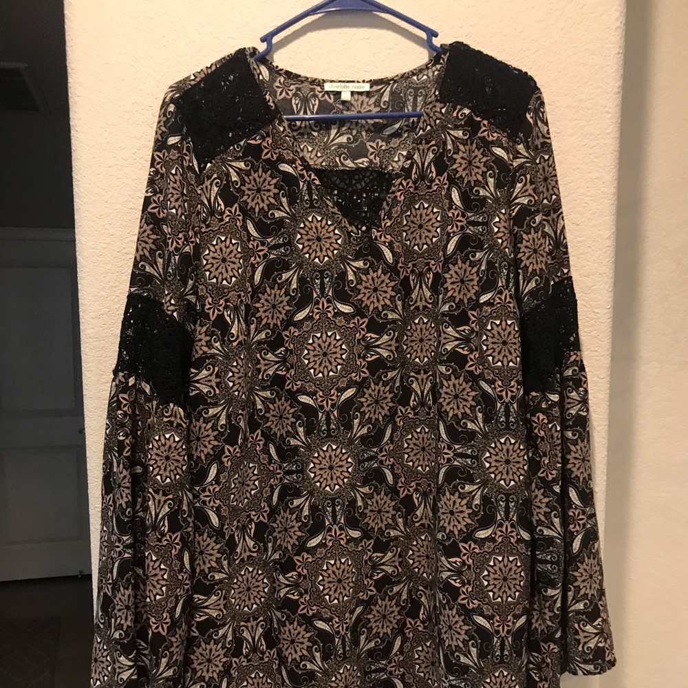 70s inspired mini shift dress